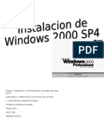 Pasos para la instalación de Windows 2000 Professiona1
