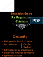 La Degradación de La Arquitectura Cristiana