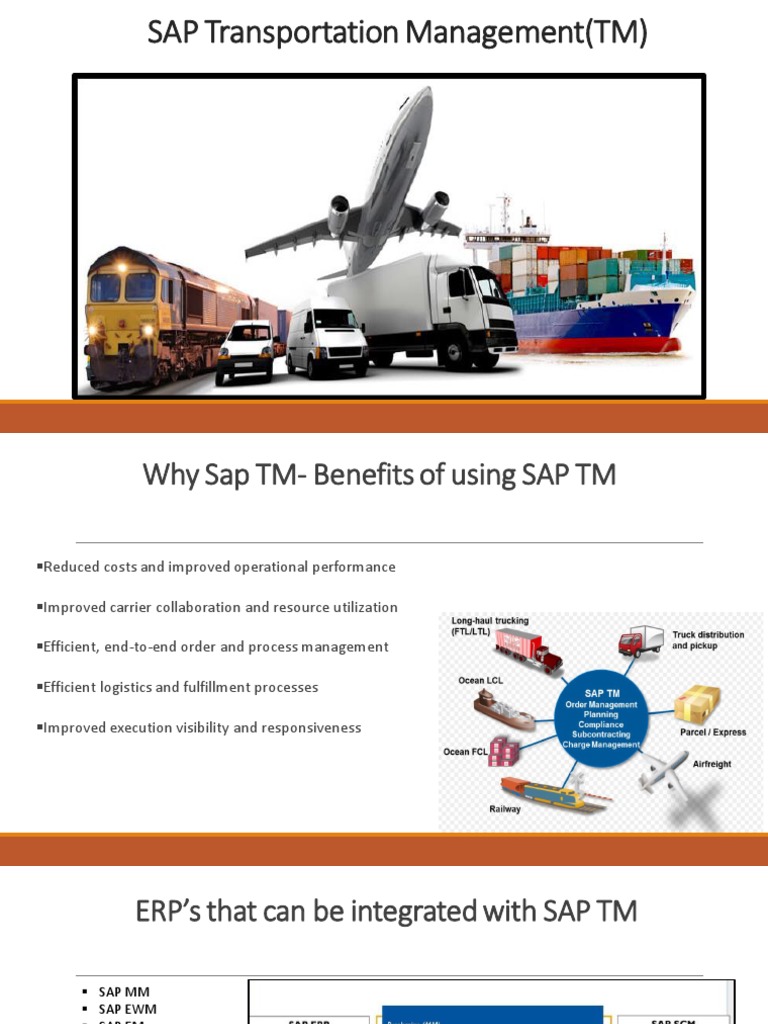 Benefits of SAP Transportation Management | PDF | Mathematical ...