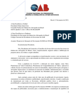 Ofício - COLÉGIO NACIONAL DE PRESIDENTES DA JOVEM ADVOCACIA - Minuta de Alteração do Provimento 94 2000