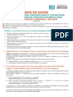 Mise Garde Boulonnerie Construction Metallique Artema SCMF Maurin Fixation PDF 157 Ko Aa1 Lfor3