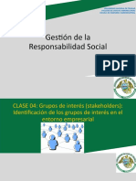 Semana 4. Grupos de Interés (Stakeholders) Identificación de Los Grupos de Interés en El Entorno Empresarial