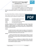 Cuadro de Determinación de Los Primeros Puestos 2020