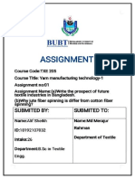 Alif Sheikh I'D-18192107032 Assignment-1 TXE 205