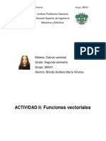 Actividad II - Funciones Vectoriales