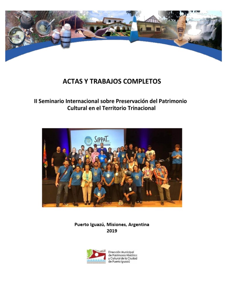 Actas Seminario Sippat 2019 PDF Patrimonio cultural Paraguay