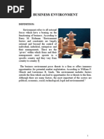 Business Environment project