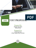 Project Cost Proposal Template