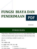 11 Fungsi Biaya Dan Penerimaan