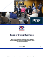 Ease of Doing Business - Dir Maria Luisa Salonga-Agamata