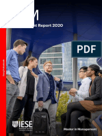 Employment Report 2020: Master in Management