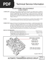 Technical Service Information: Automatic Transmission Service Group