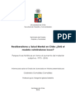 Neoliberalismo y Salud Mental en Chile