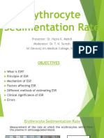 Erythrocyte Sedimentation Rate