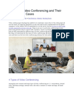 4 Types of Video Conferencing and Their Industry Use Cases