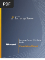 Download Exchange Server 2010 Beta - Student Manual by Jason Loo SN51577921 doc pdf