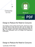 Design To Reduce The Need To Consume