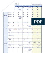 Calendario Semanal 2021 Segunda Feira