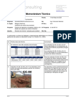 Memorándum Técnico Calicatas para Análisis