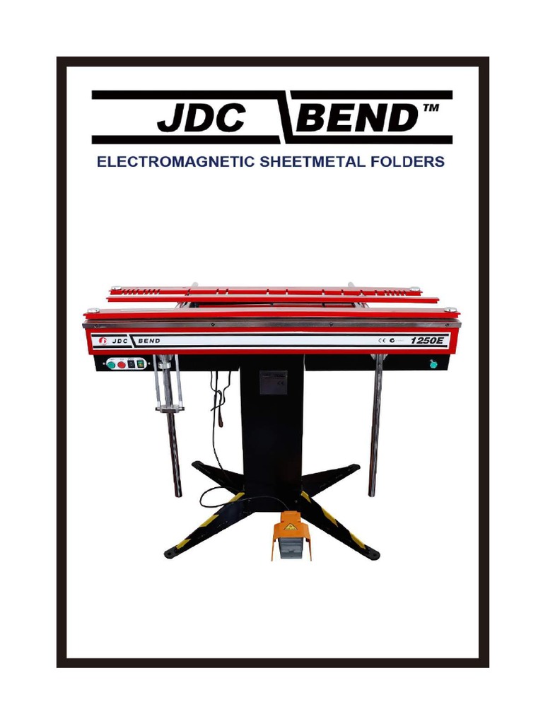 JDC BEND Magnabend Sheet Metal Brake Pan and Box Press Brake