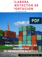 Financiamiento para las mercancías de importación en México