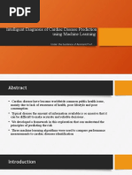 Intelligent Diagnosis of Cardiac Disease Prediction Using Machine Learning