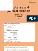 Exercises-Unit 2 and 3-1st L2 - Part 2