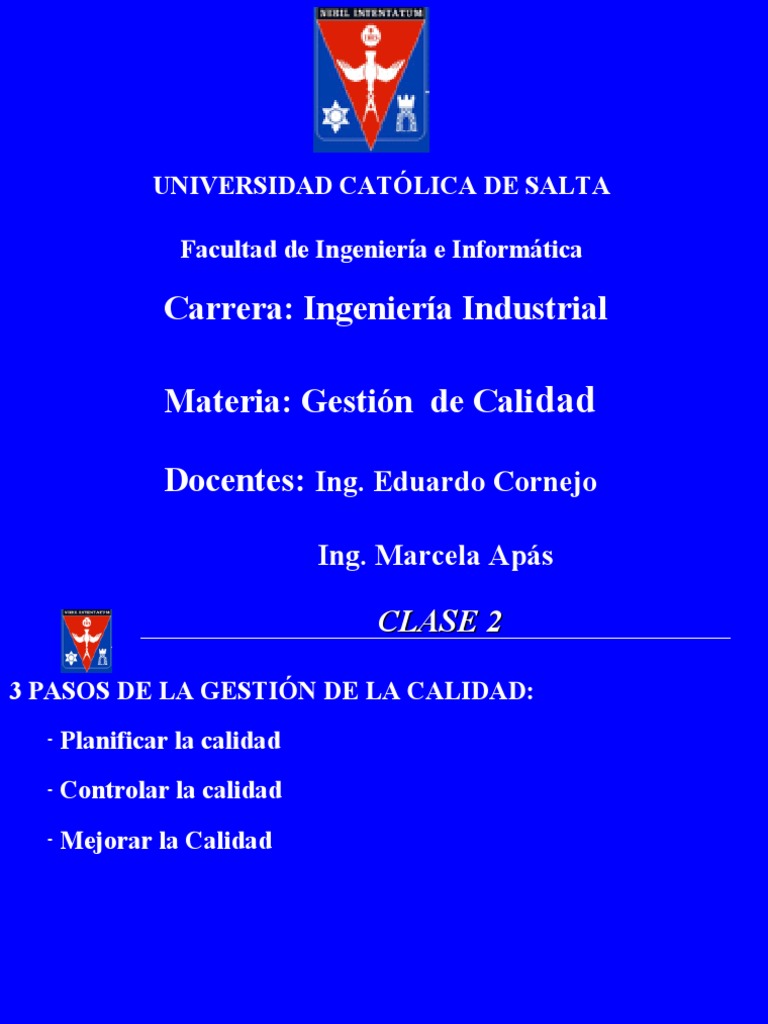 Gestion Calidad 2020 - Tema 2 - Control y Medición de La Calidad | PDF ...