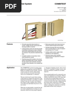 Abb Test Switch Catlogue | PDF | Electrical Connector | Ac Power Plugs And  Sockets