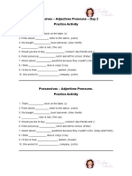 Possessives - Adjective Pronouns