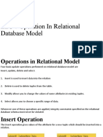 LEC 7 Operation in Relational Database Model