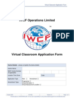 Virtual Classroom Application Form v2.0