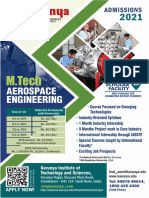 M.tech Aerospace - One Page Flyer