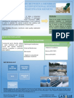 Problem: Comparative Study Between A Membrane Bioreactor and A Conventional System For Treating Wastewater Siemens