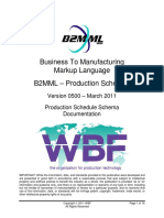Business To Manufacturing Markup Language B2MML - Production Schedule