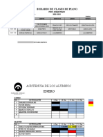 Horario de Clases Enero