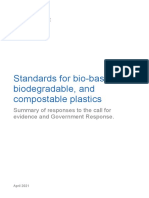 Standards For Bio-Based, Biodegradable, and Compostable Plastics
