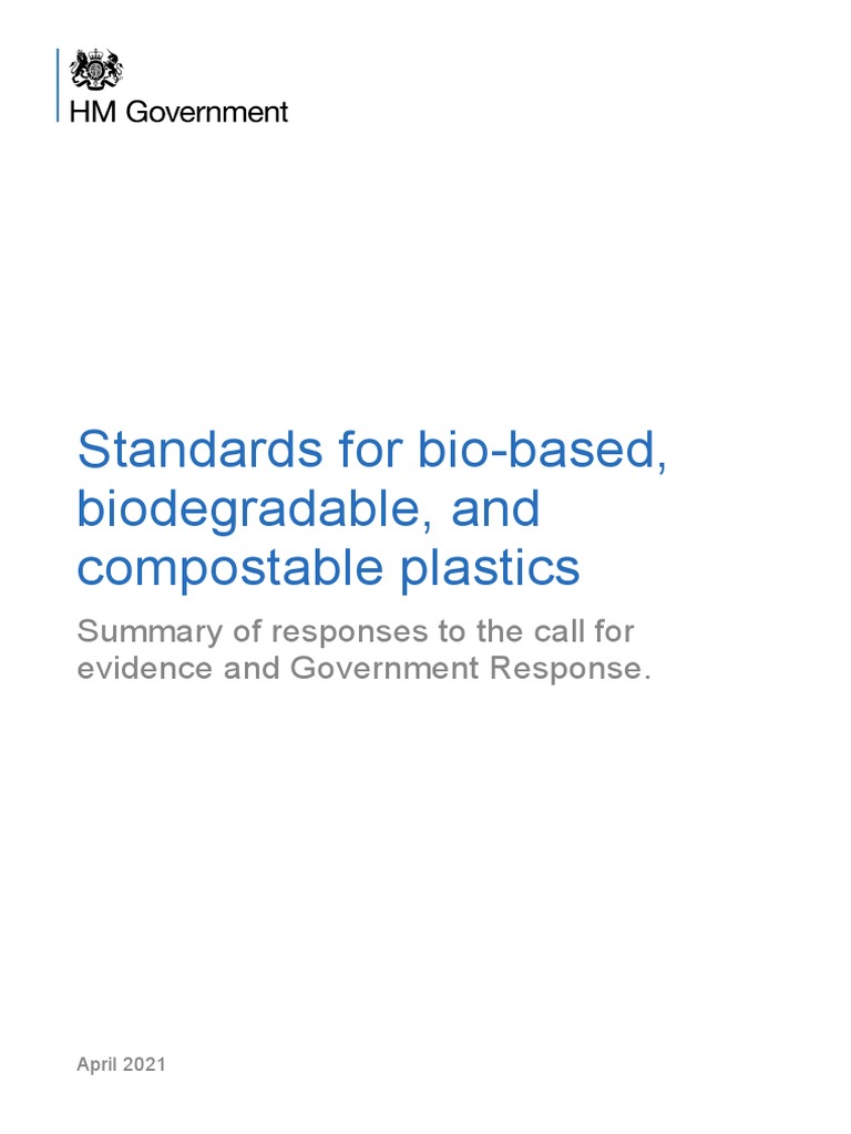 Standards For BioBased, Biodegradable, and Compostable Plastics PDF