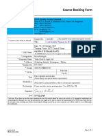 Course Booking Form - editED