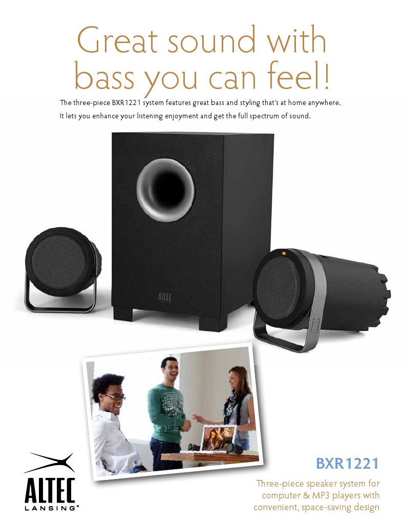 altec lansing bxr1221