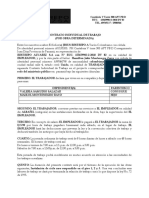 Contrato individual de trabajo por obra determinada como albañil