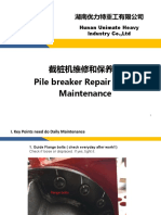 SP800 Pile Breaker Repair and Maintainace
