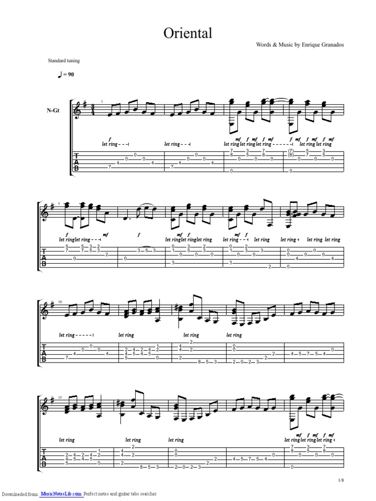 Enrique Granados-Spanish Dance No 2. (Oriental) | Download Free PDF