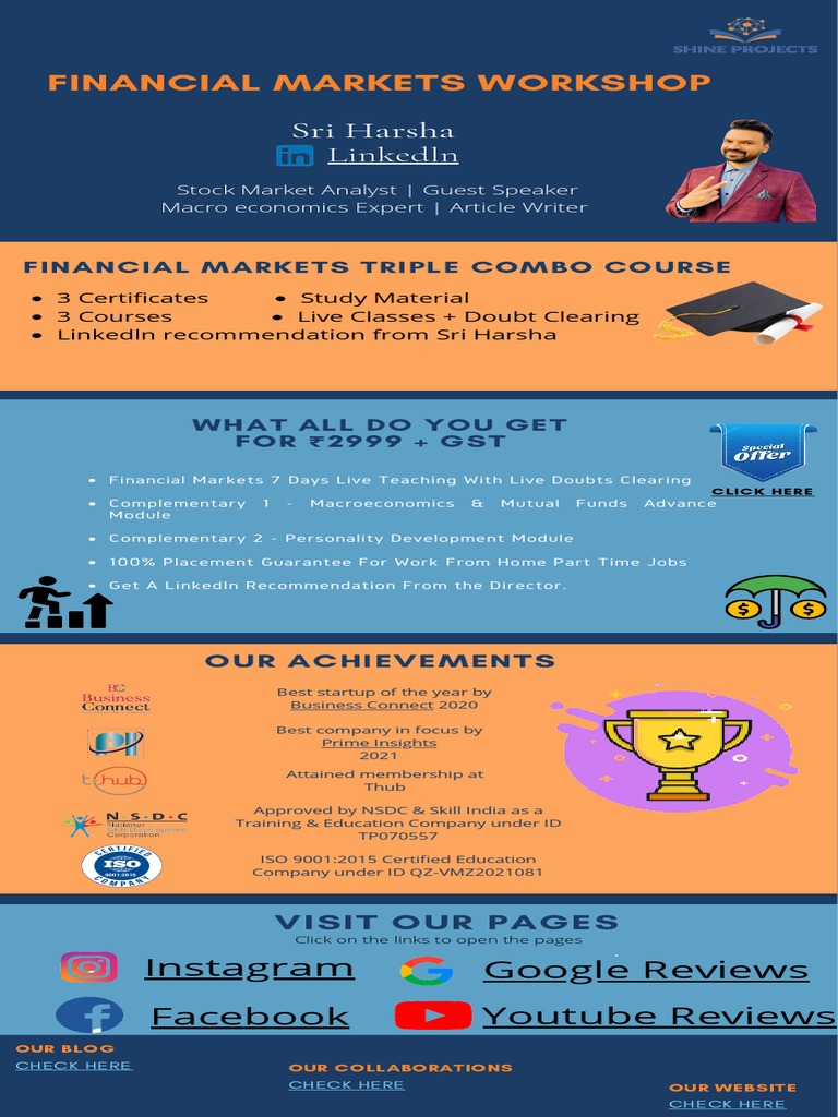 Financial Markets Triple Combo Course Brochure | PDF