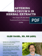 Mastering The Menstruum in Herbal Extracts NOTES