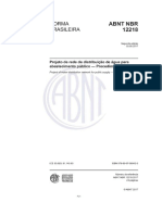 NBR 12218 de 05.2017 - Projeto de Rede de Distribuição de Água para Abastecimento Público - Procedimento