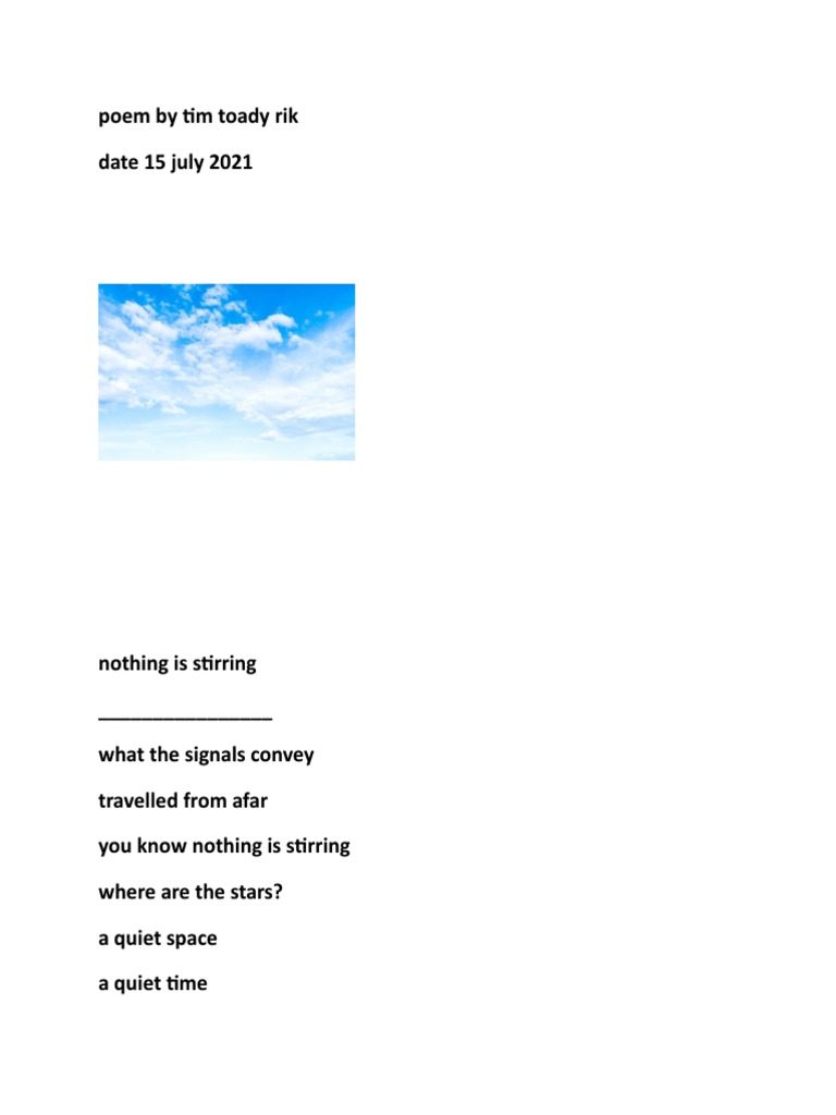 Quiet Reflections on Nothingness | PDF | Career & Growth | Self-Improvement