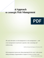 A Practical Approach To Strategic Risk Management