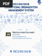 ISO 21001:2025 Management System Guide | PDF | Audit | International ...