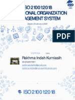 ISO 21001:2018 Educational Organization Management System: Depok, 23 January 2020